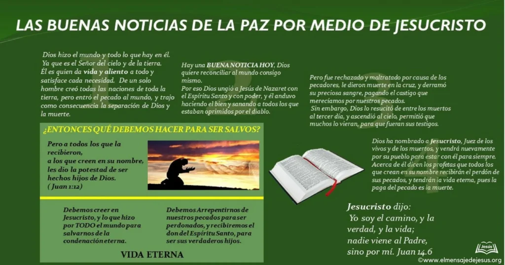 Las buenas noticias de la paz por medio de Jesucristo